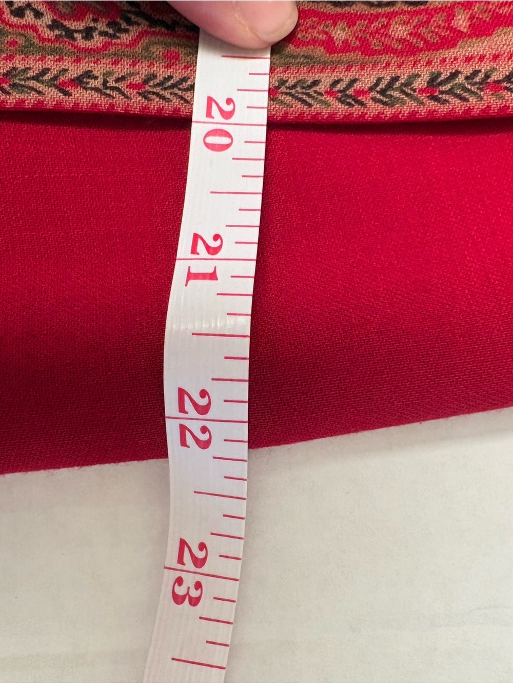 Talbots Red Paisley Maxi Skirt - Picture 6 of 7